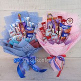 Букеты из конфет для детей - купить детские сладкие подарки и букеты изкиндер шоколада
